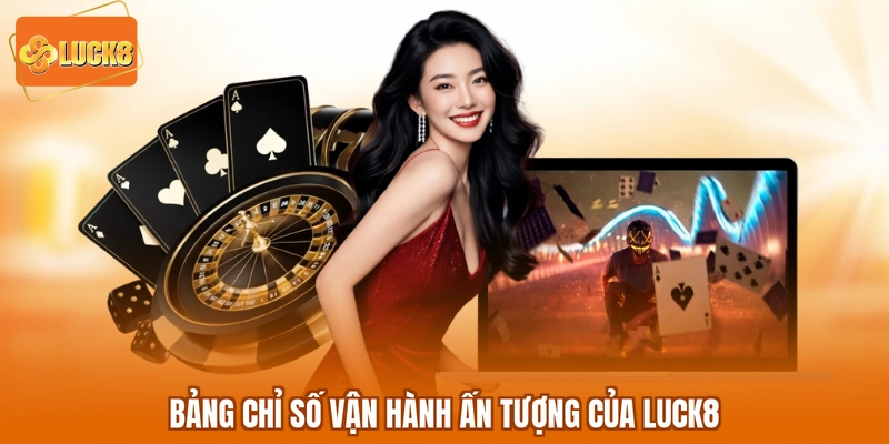 Bảng chỉ số vận hành ấn tượng của LUCK8